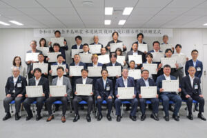 令和6年能登半島地震　水道施設復旧支援で感謝状の贈呈を受けました